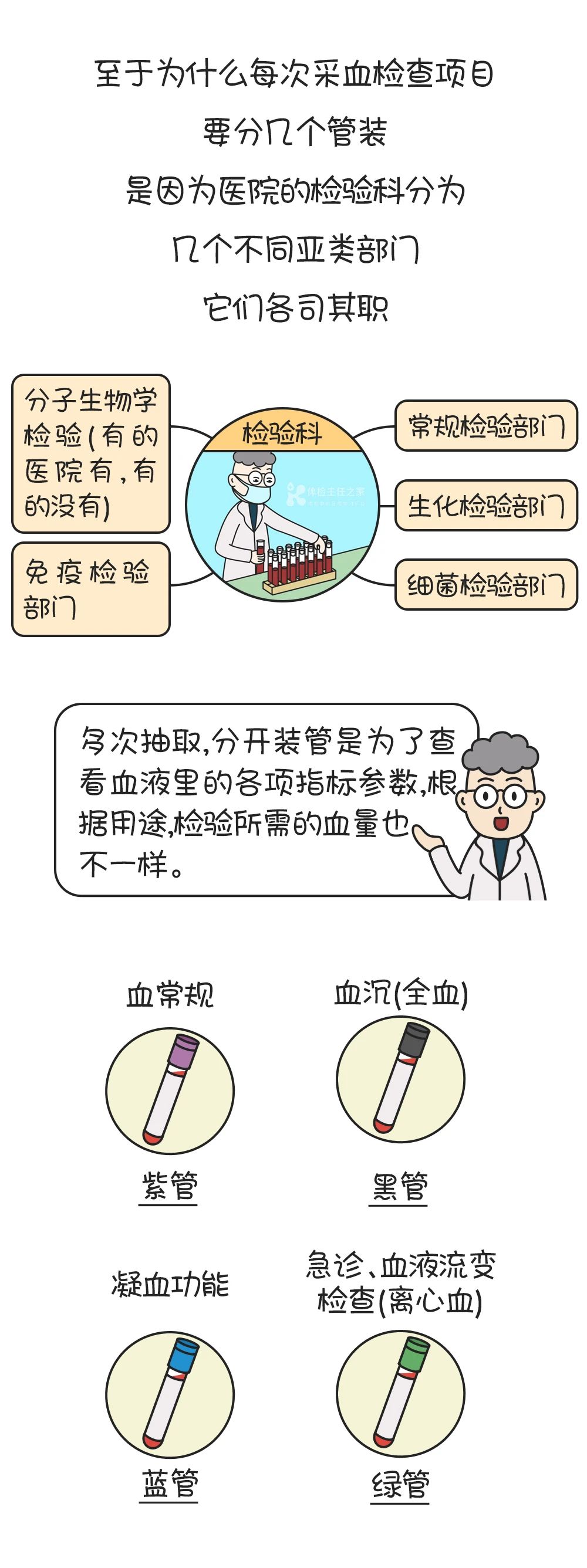 为什么每次体检都抽好几管血？那些多余的血去哪了？